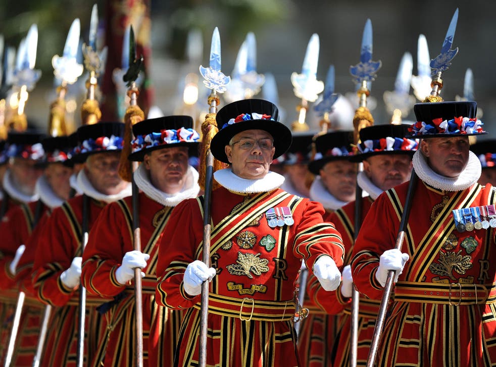 Beefeaters on parade