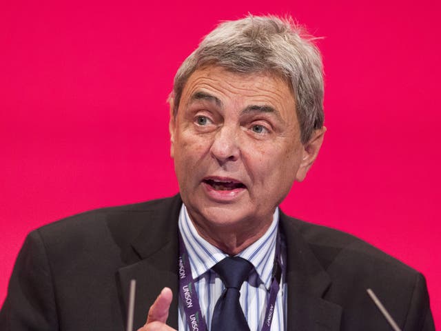 Unison general secretary Dave Prentis backed Jermemy Corbyn for the leadership