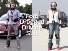 Ford creates 'drug driving suit' to simulate driving high 
