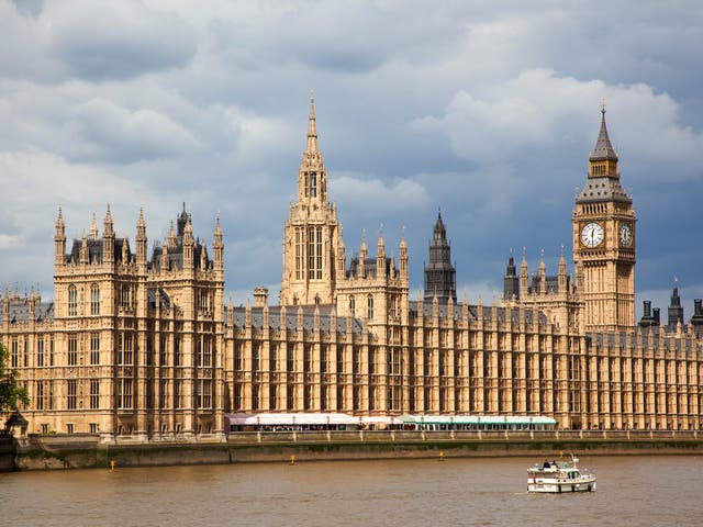 The Palace of Westminster, where the houses of Parliament sit