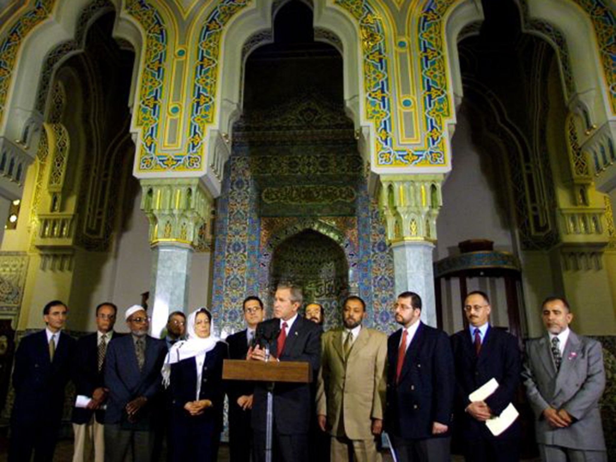 Unlike others in his party, George Bush tried to build bridges with US Muslims, visiting Washington’s Islamic Center days after 9/11