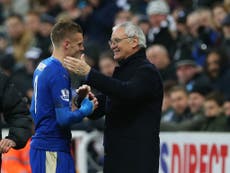 Leicester striker Vardy 'a big champion', hails Ranieri