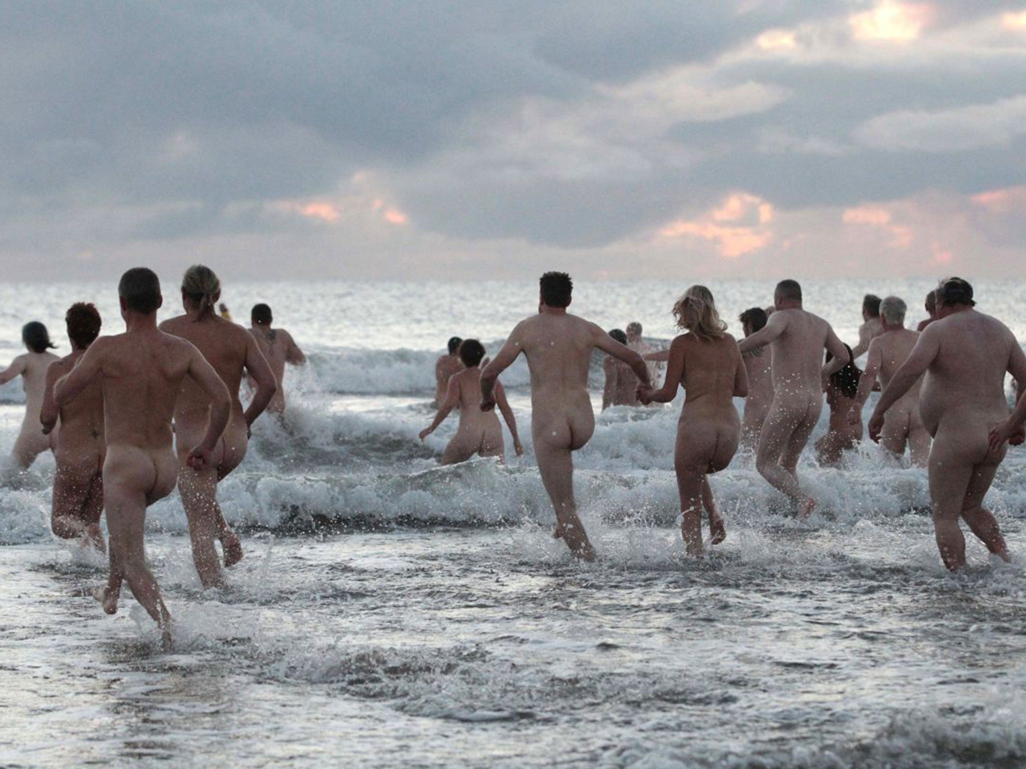 Bottom line: Naturists at the North East Skinny Dip, Druridge Bay