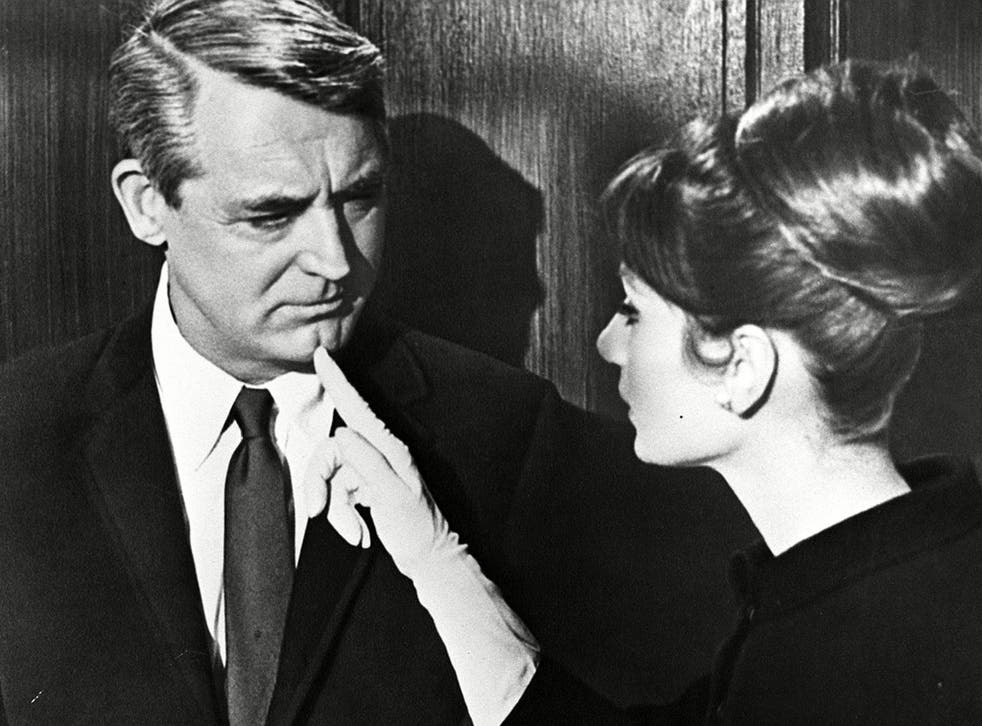 Cary Grant and Hepburn in ‘Charade’, which has a special screening at the Barbican this month (Rex)