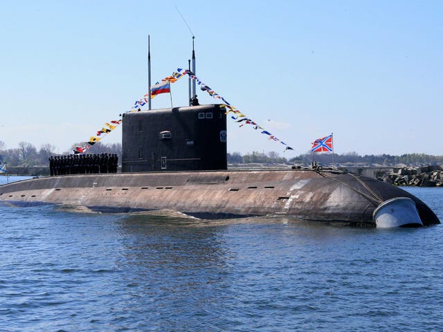 File image of Russian submarine from May 2015