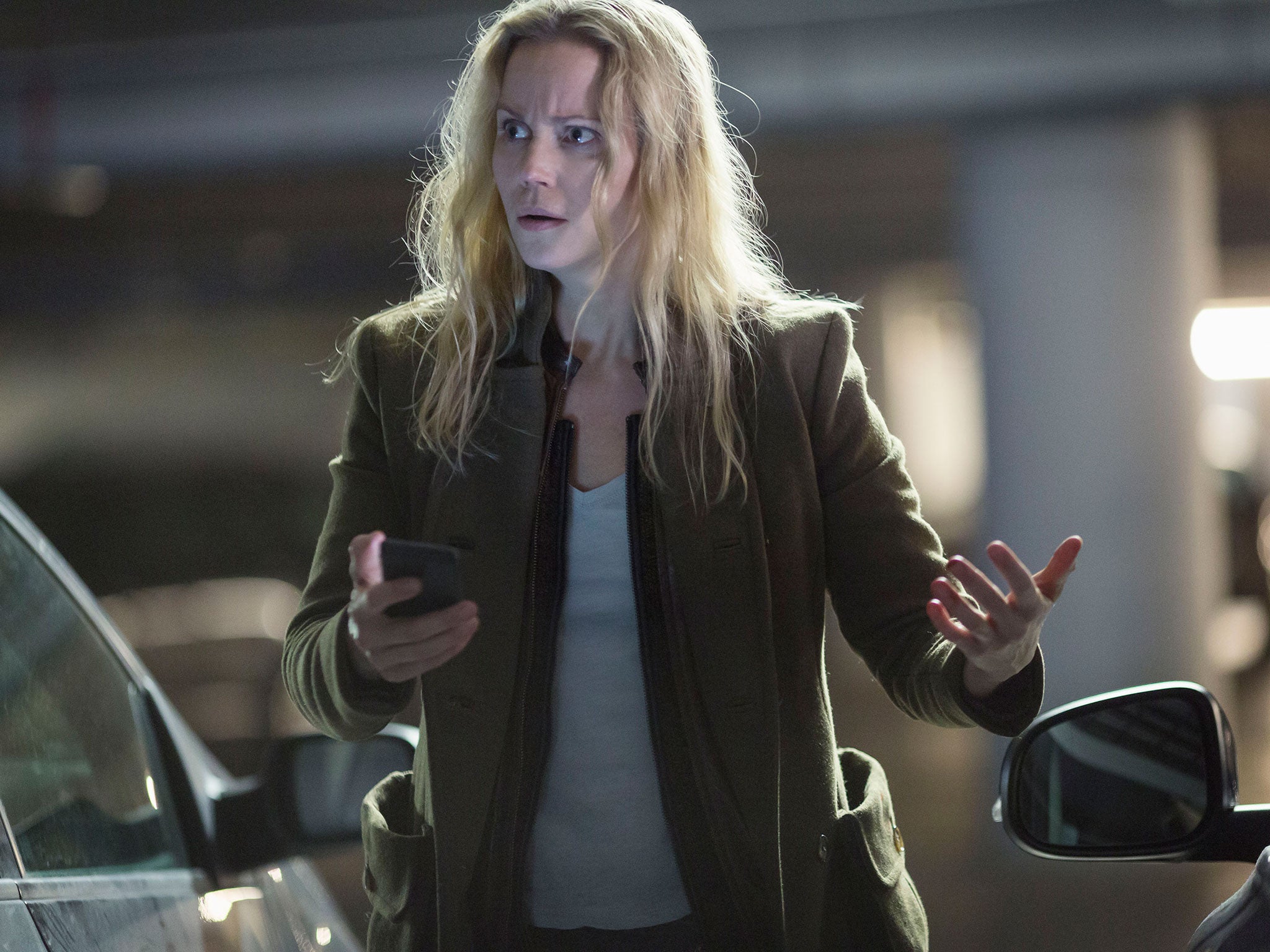 Difficult case: Sofia Helin as the dysfunctional Swedish detective Saga Noren in the third series of ‘The Bridge’