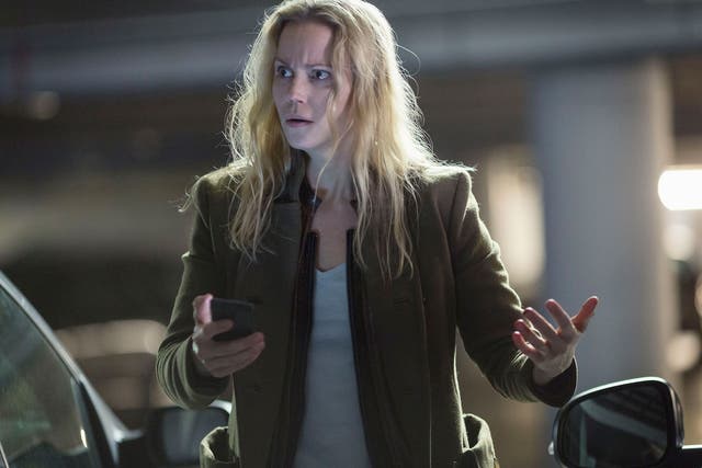 Difficult case: Sofia Helin as the dysfunctional Swedish detective Saga Noren in the third series of ‘The Bridge’