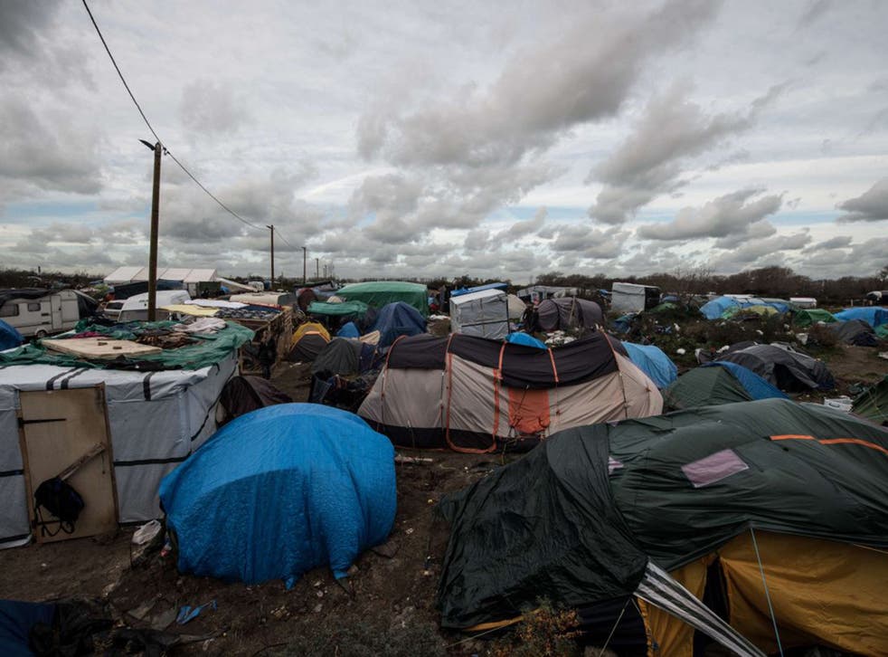 The "Jungle" in refugee camp at Calais