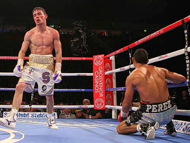 Anthony Crolla’s fifth-round body shot proved the undoing of Darleys Perez