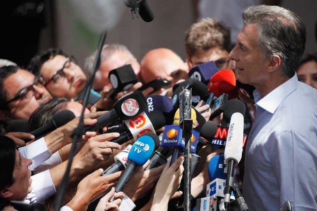Buenos Aires Mayor Mauricio Macri had been looking increasingly confident during the last month of his campaign