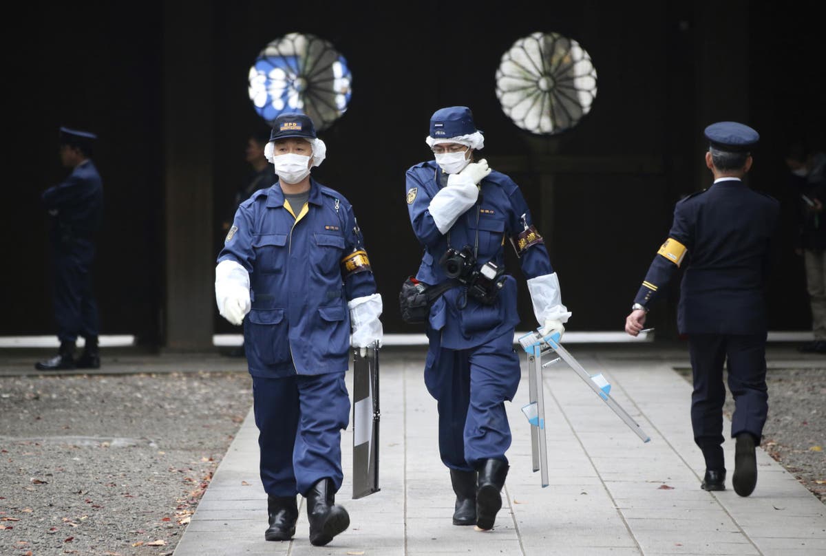 Japan Yasukuni war shrine explosion leaves public toilets damaged at ...