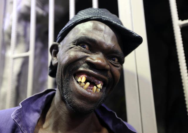 Mison Sere smiles after winning the 2015 edition of the Mr Ugly competition