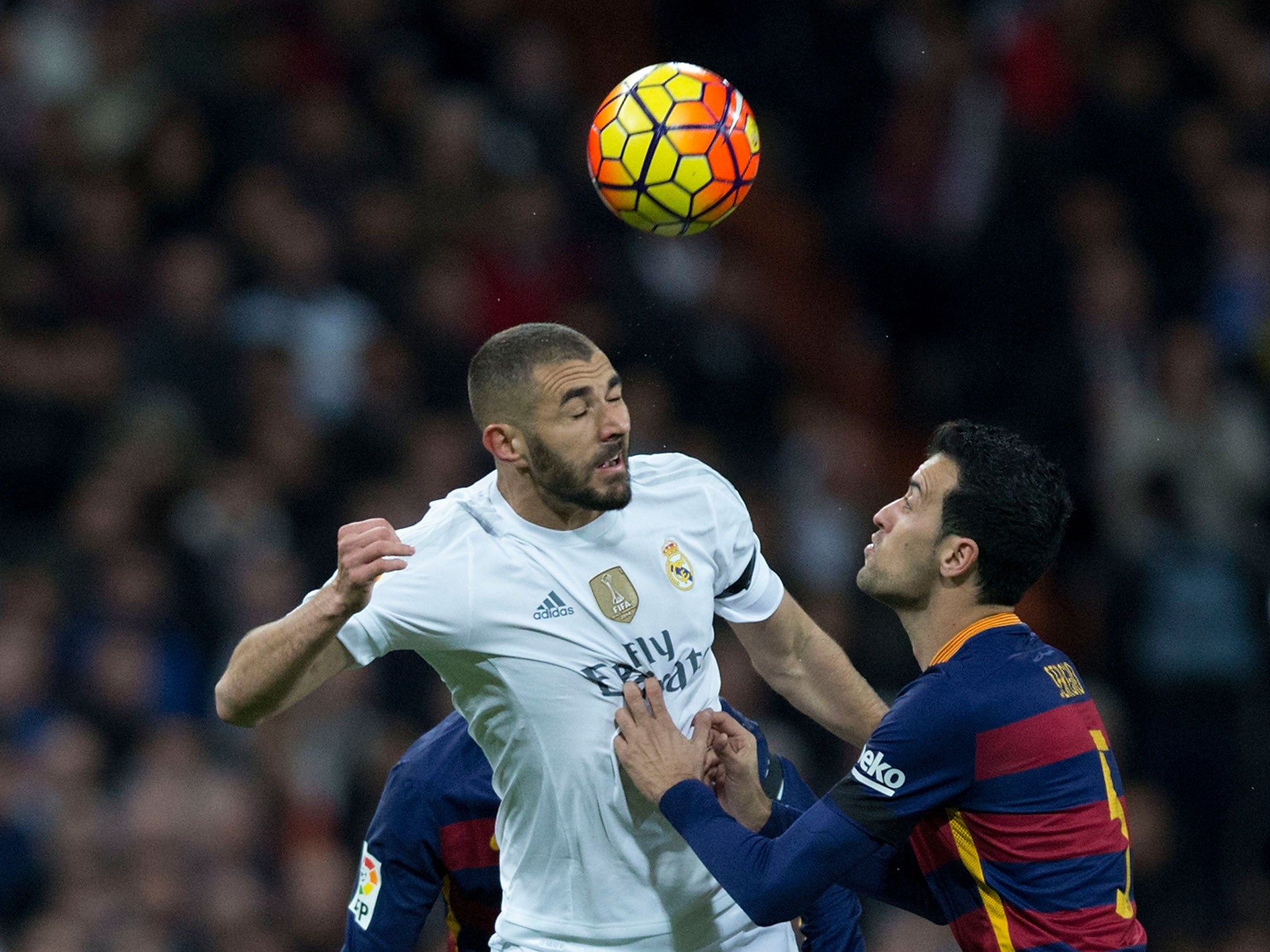 Real Madrid striker Karim Benzema reported to training on Sunday after the loss to Barcelona