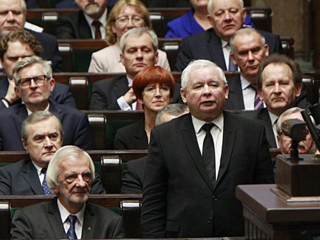 Jaroslaw Kaczynski suggested abortions were only acceptable if the pregnancy threatens the woman's health