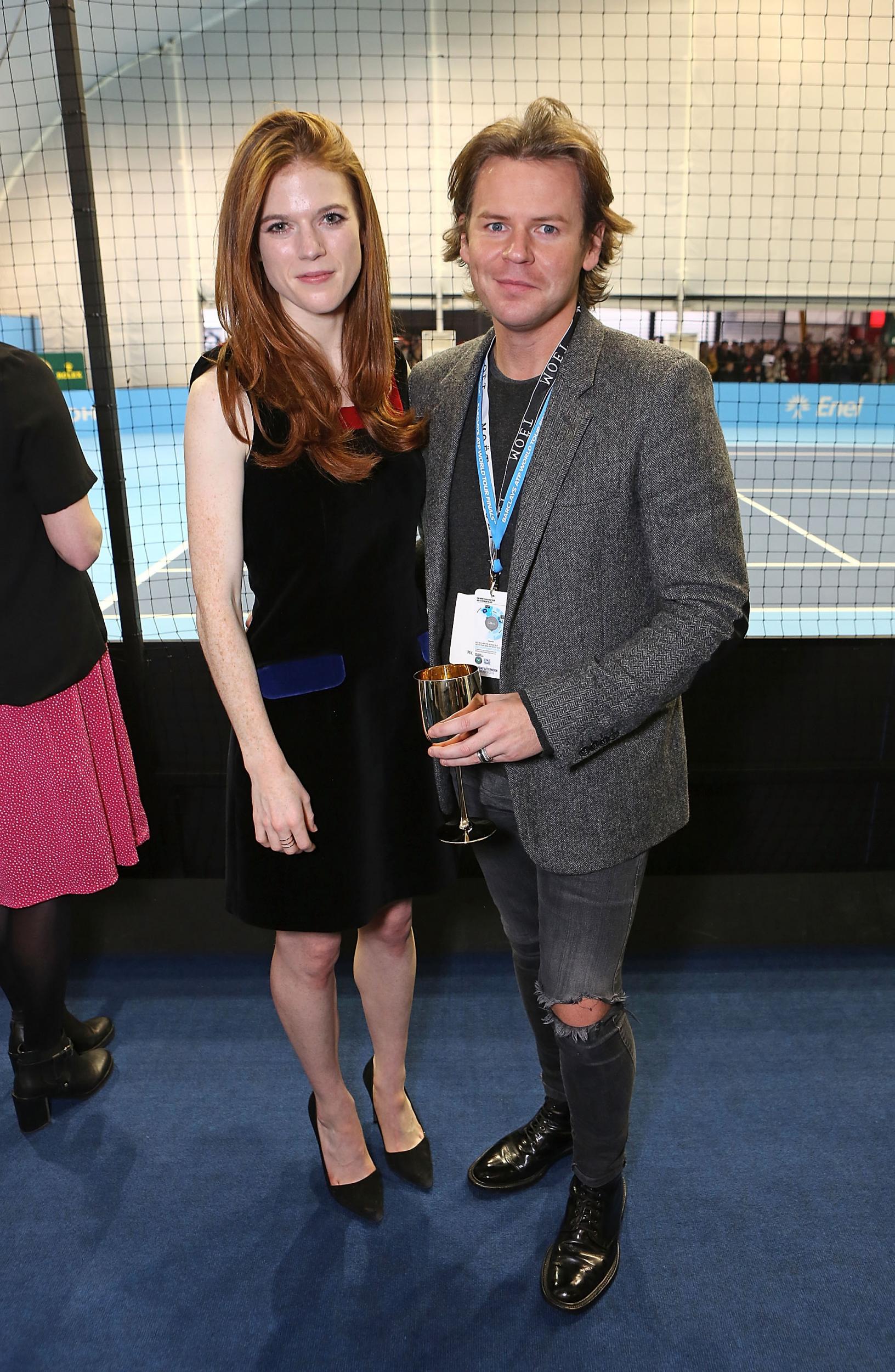 Designer Christopher Kane and actress Rose Leslie at the 2015 Barclays ATP World Tour Finals