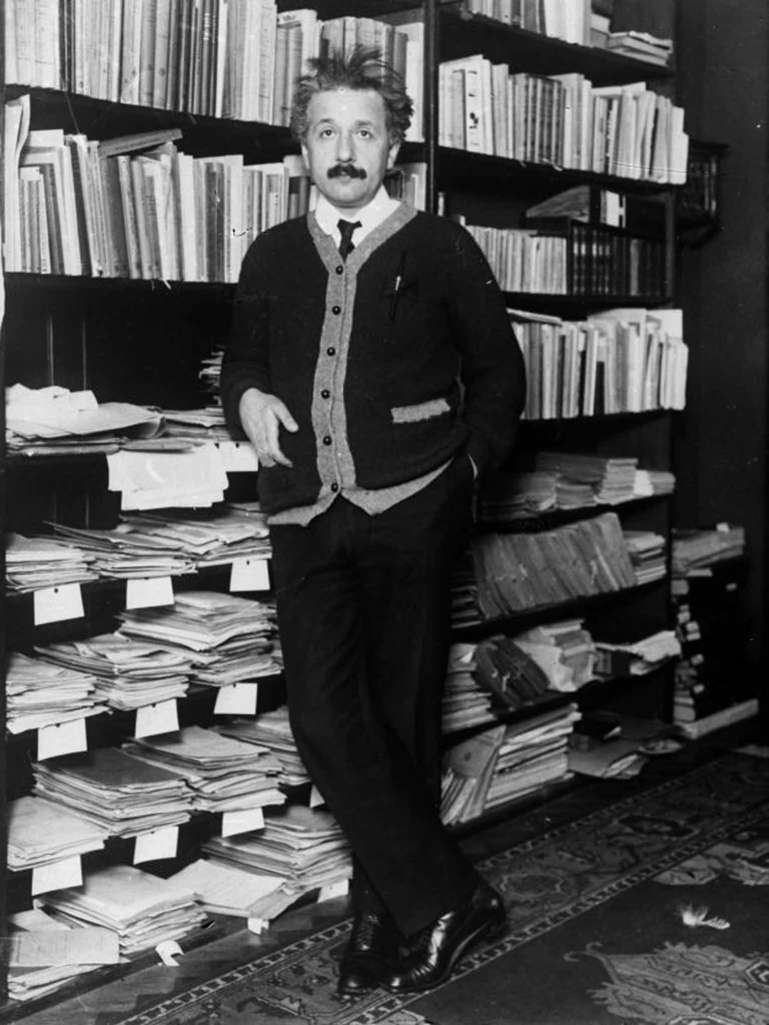 Professor Albert Einstein. A number of stories in the collection were inspired by his theories about black holes