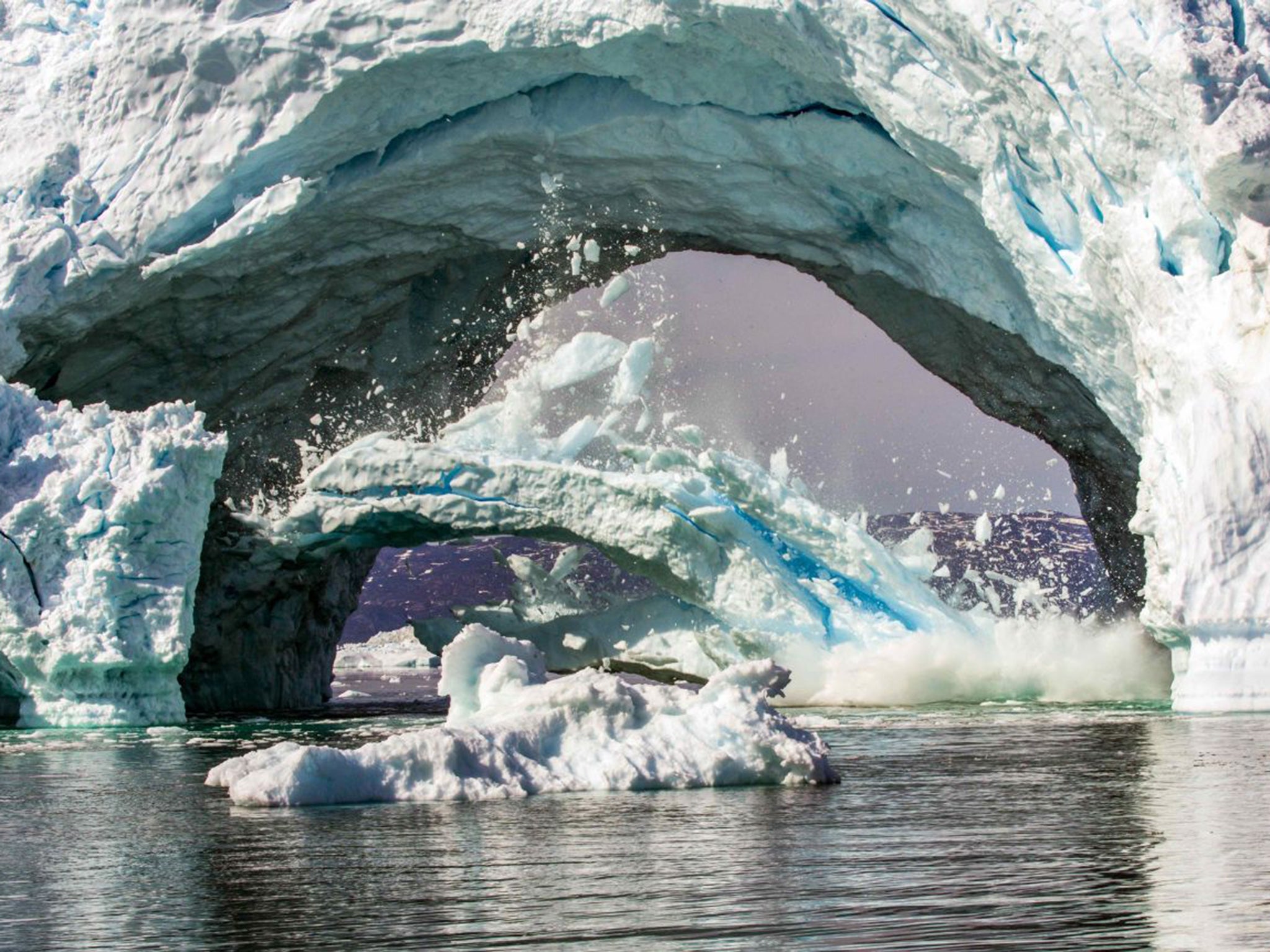 
On his trip Tybalt Peake came face to face with the effect global warming is having on the Arctic 