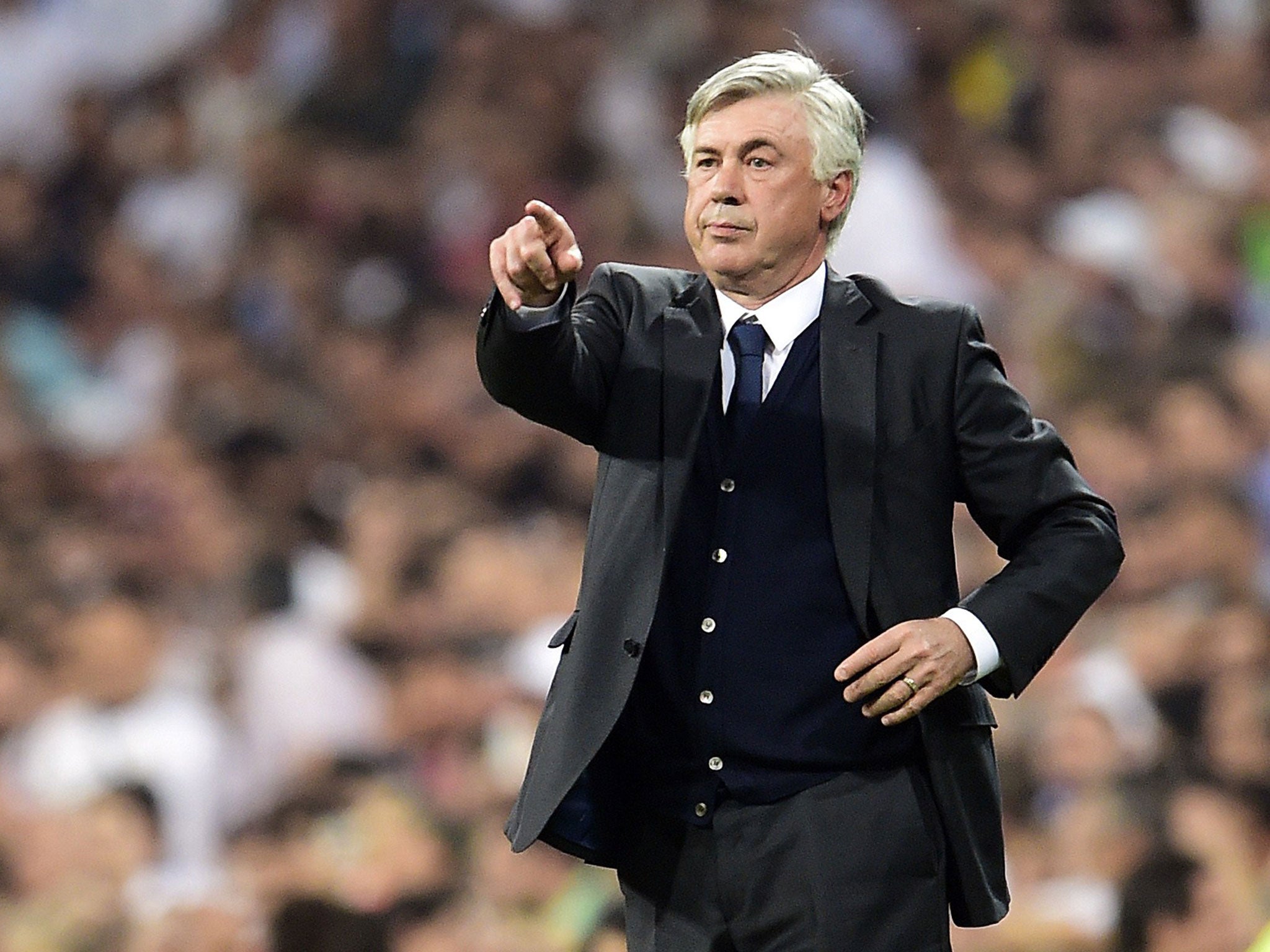 Former Real Madrid manager Carlo Ancelotti