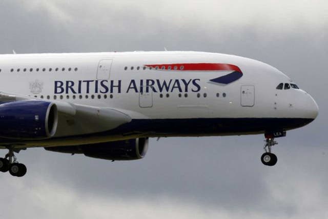 Going nowhere: British Airways has parked its entire fleet of Airbus A380 jets