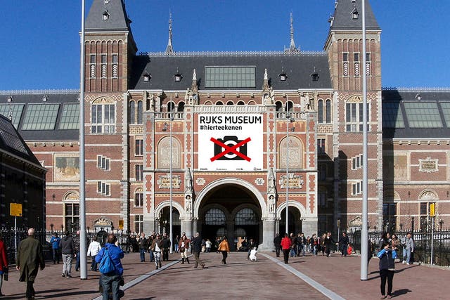 A photo of Rijksmuseum on the day of the 'Big Draw'