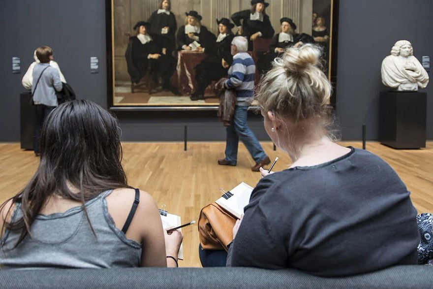 The day of the Big Draw at Rijksmuseum