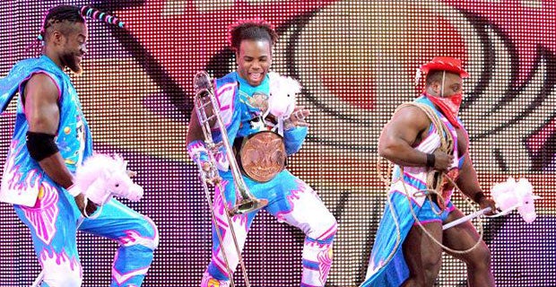 The New Day walk out to celebrate their one-year anniversary