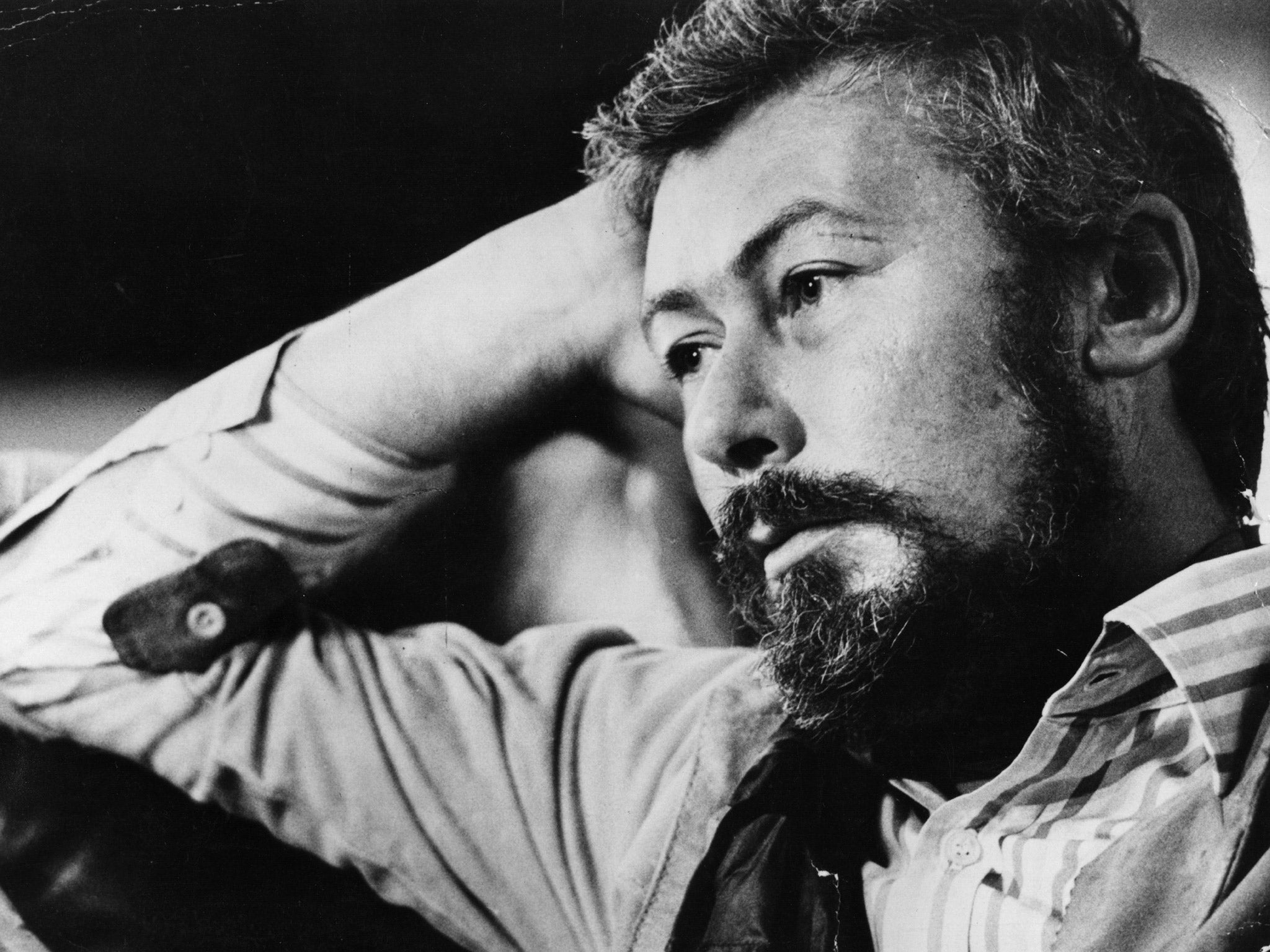 British playwright John Osborne, pictured in 1971