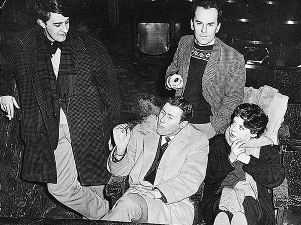 West End farce: Kenneth Macmillan, John Osborne, Dennis Lotis and Jocelyn Rickards in rehearsals for ‘The World of Paul Slickey’ in 1959