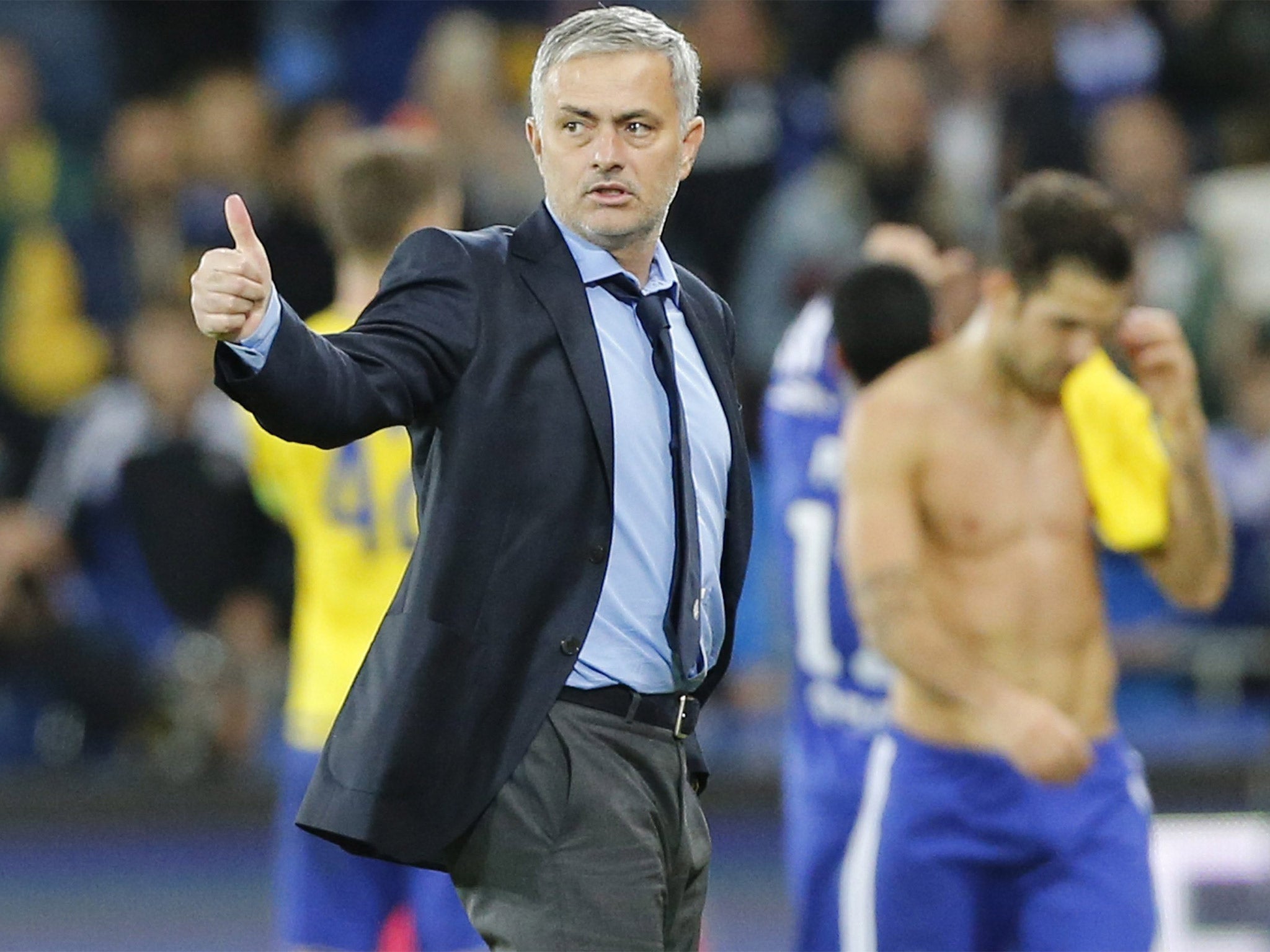 Jose Mourinho said there was 'no problem' between him and striker Diego Costa - but the Chelsea manager wasn't pleased with the pitch at the Sammy Ofer Stadium