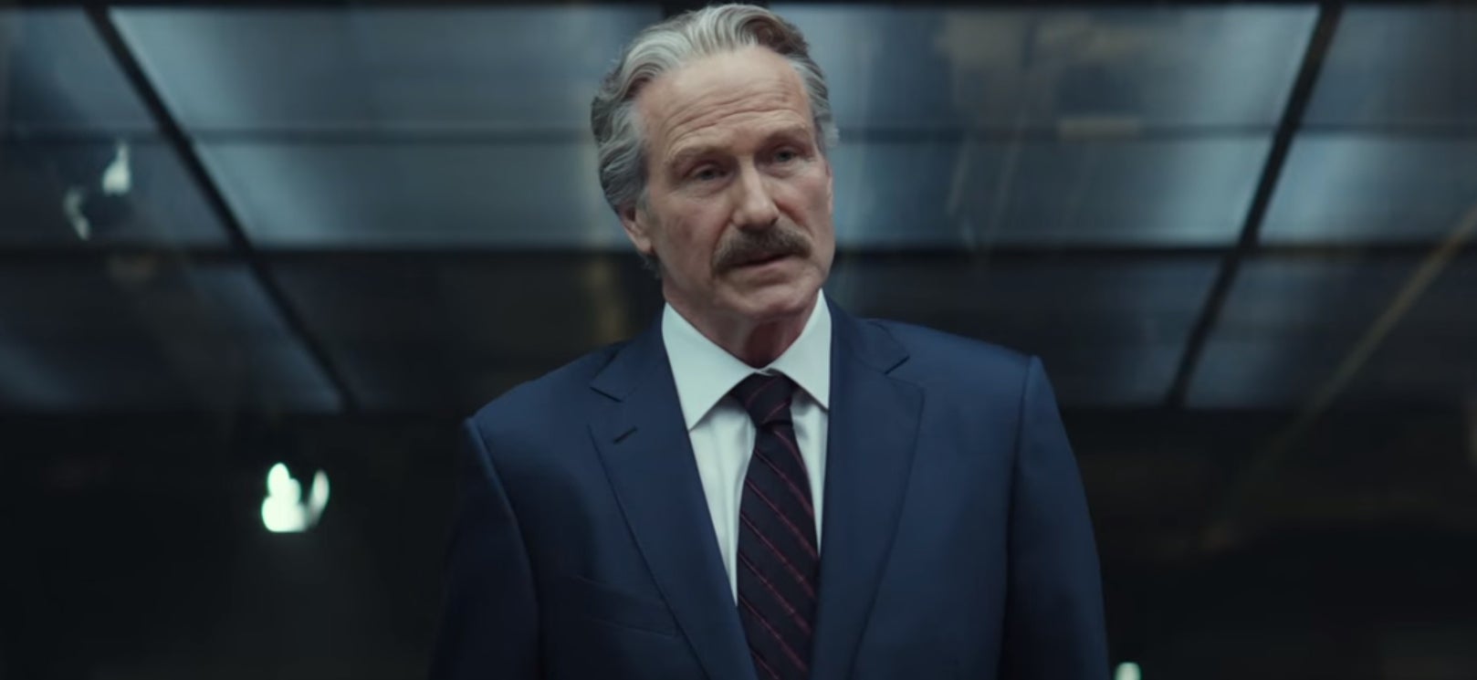 Getting Bucky on side, however, has angered this guy, Thaddeus E. "Thunderbolt" Ross, or, in the comics, the Red Hulk. The last time this guy appeared in the MCU was in The Incredible Hulk - possibly the most unloved and unconnected MCU movie (even Guardians of the Galaxy had Thanos!). He's handing over papers to Cap that read 'Sokovia', our first reference to the events of Ag of Ultron. 

He questions the flag-wearer over being a 'vigilante', accusing him of acting with "unlimited power and no supervision. That is something the world can no longer tolerate." He's obviously expecting Cap and the other Avengers to sign up to some sort of government watchdog scheme, working with/for them rather than on their own terms. Obviously, with S.H.E.I.L.D. turning out to be the villains Hydra, Cap doesn't want to sign up to another organisation that could turn bad.