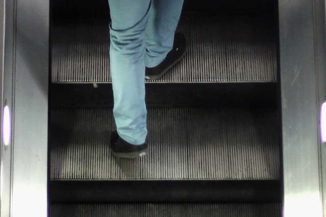 Staff at Holborn Tube station have been trialling 'standing only' on the station's escalators