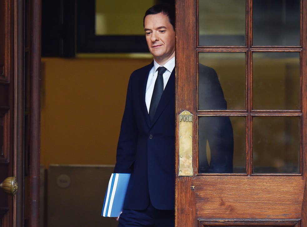 Chancellor of the Exchequer George Osborne prior to delivering his Autumn Statement today