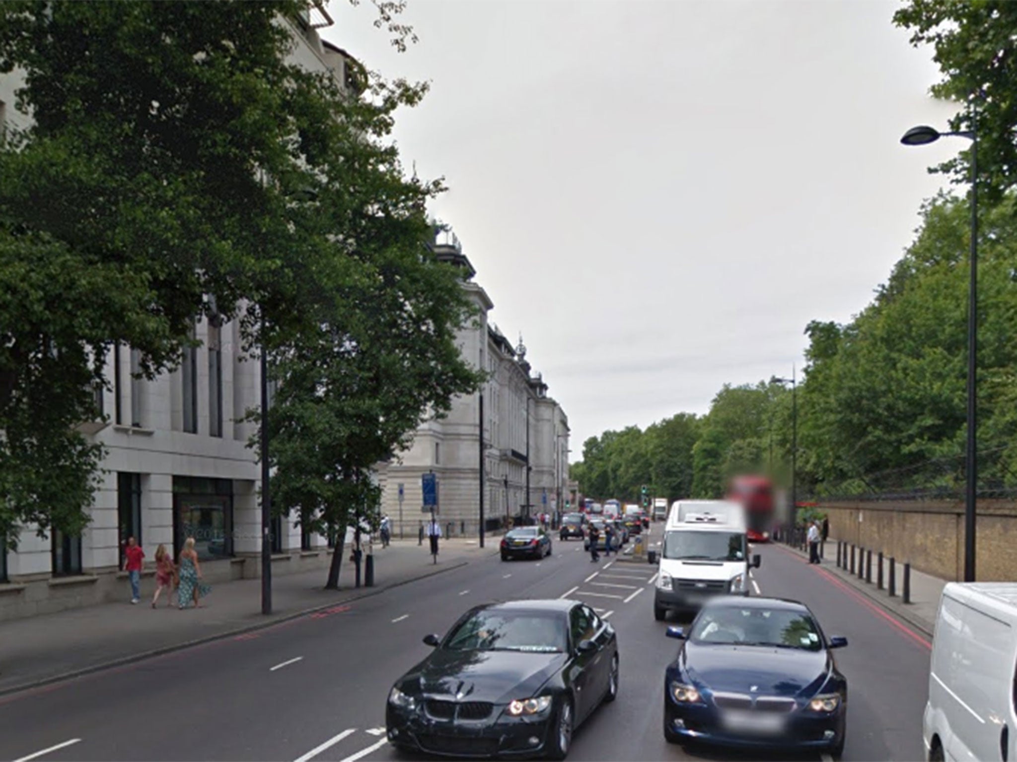 File image of Grosvenor Place near Buckingham Palace in London