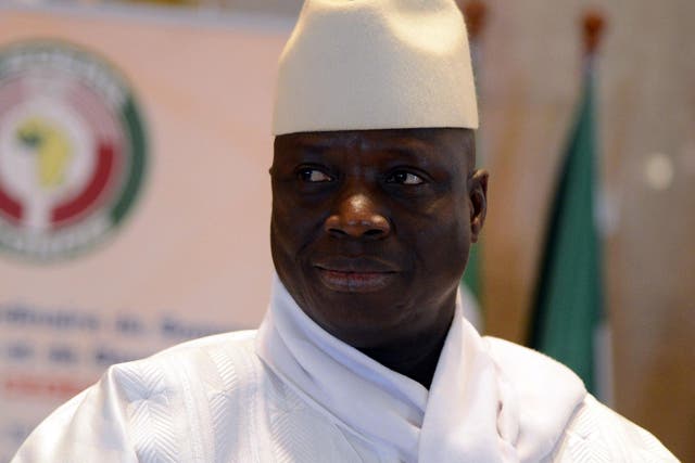 President Yahya Jammeh's mandate was set to end on Thursday