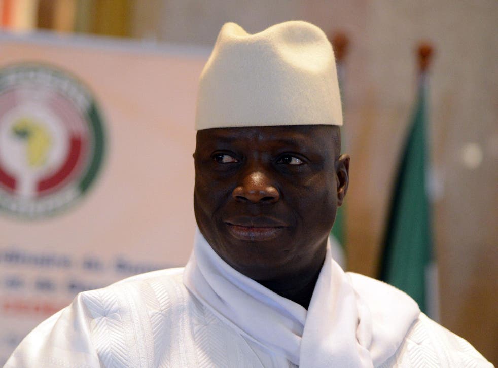 The elction results threaten to end Mr Jammeh's 22 years of autocratic rule