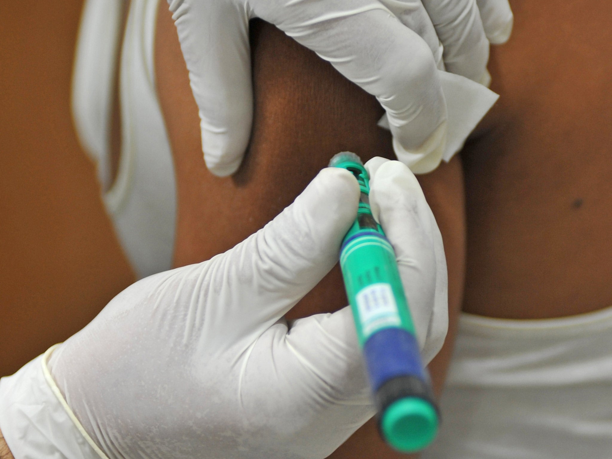 An injection of insulin is administered. File photo