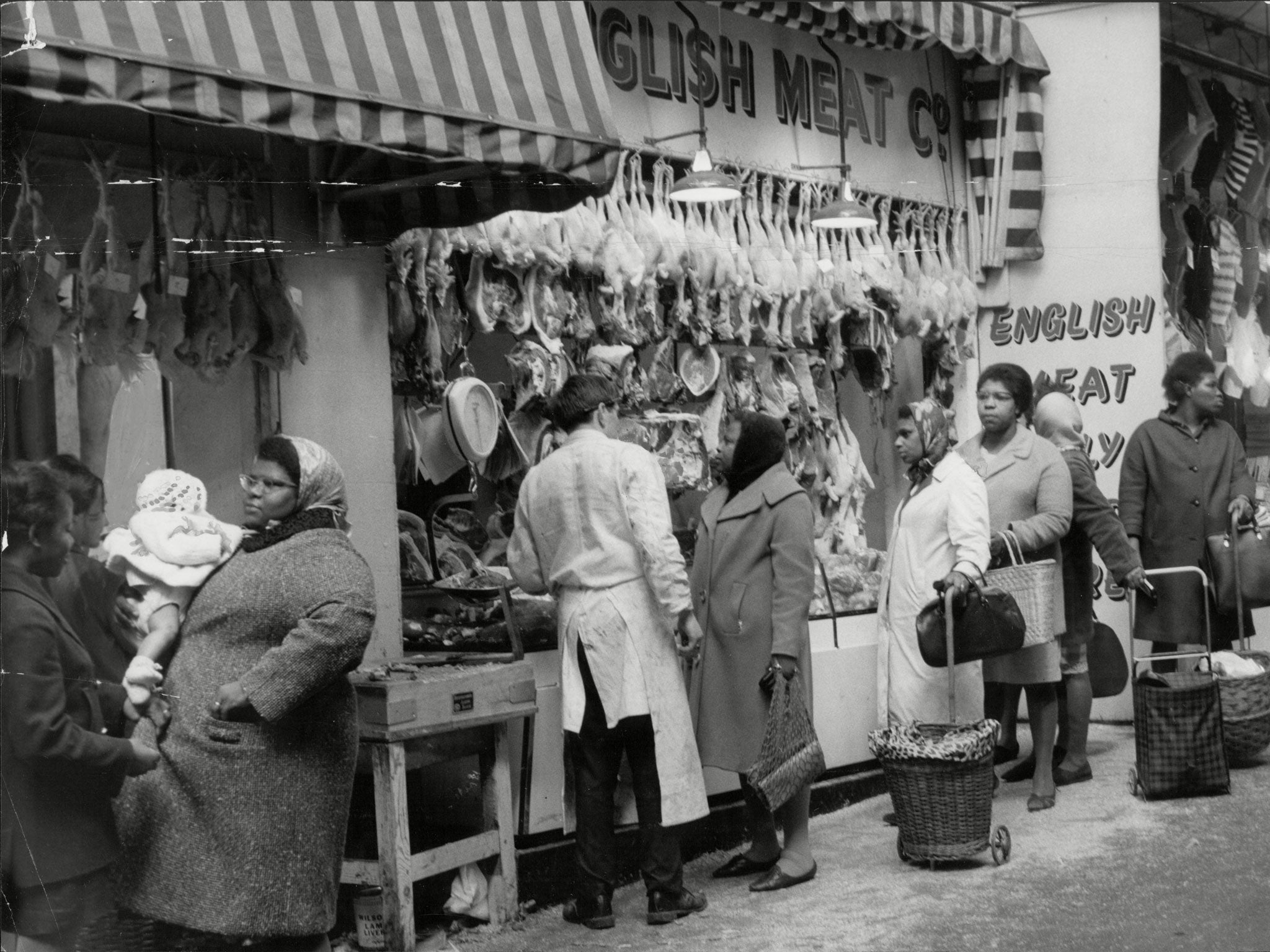 Shopping In Brixton market in 1968