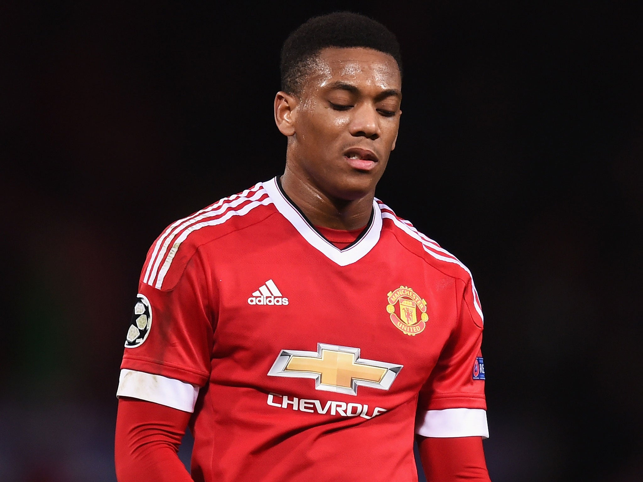 Anthony Martial has not scored in his last six matches for Manchester United
