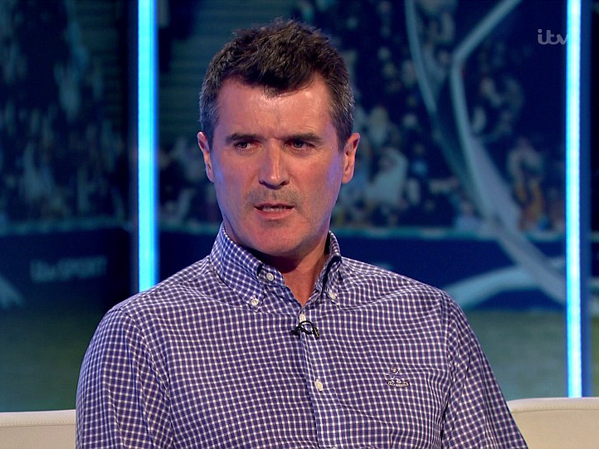 Roy Keane speaking on ITV last night