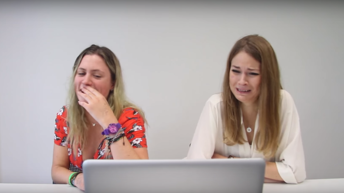Girl Looking At Computer Porn - Video of University of Bristol students reacting to watching ...