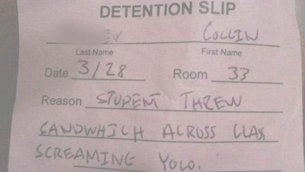 ‘why Did You Get Detention Thread On Imgur Reveals The Most