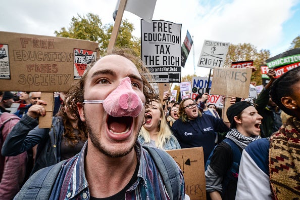 Protests have been growing, in recent months, against the rising cost of higher education in England