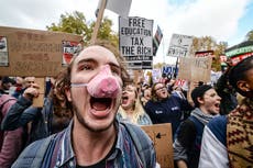 Students from across the UK begin to demonstrate against Government’s green paper and Spending Review to ‘save education’