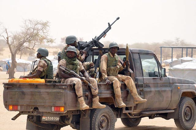 Nigerian soldiers respond to the latest outbreak of violence