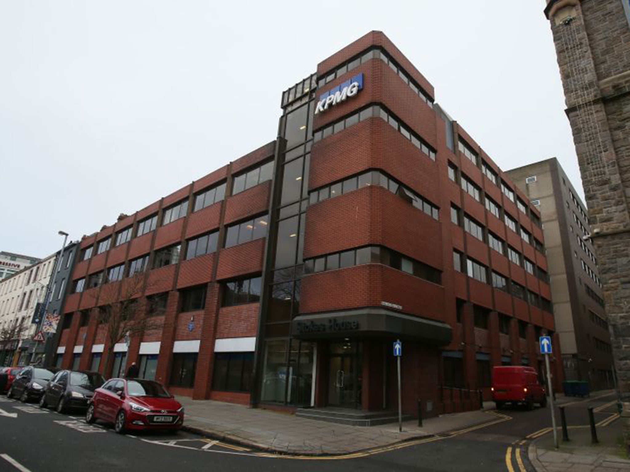 The KPMG offices in Belfast where four partners are on "administrative leave" after an investigation was launched by HMRC