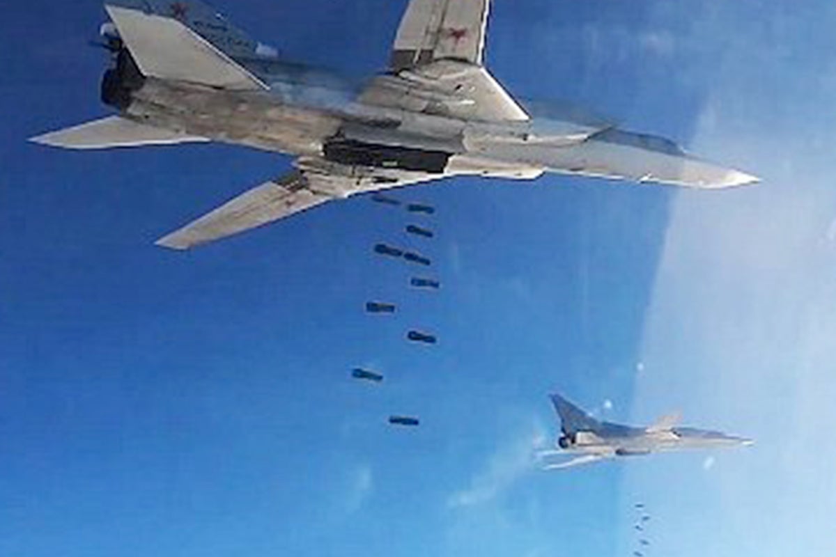 Russian bomber plane crashes in Siberia as smoke seen for miles