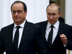Russia and France will co-operate against Isis but at odds on Assad