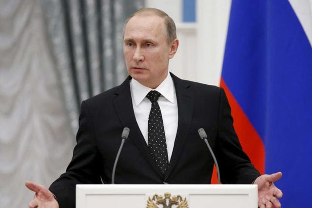 Vladimir Putin has said he is waiting for an apology from the Turkish leader