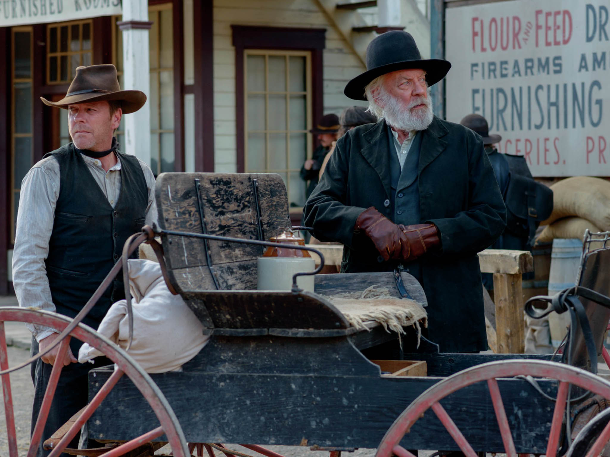 Kiefer Sutherland and Donald Sutherland starring together in their new film, Forsaken.