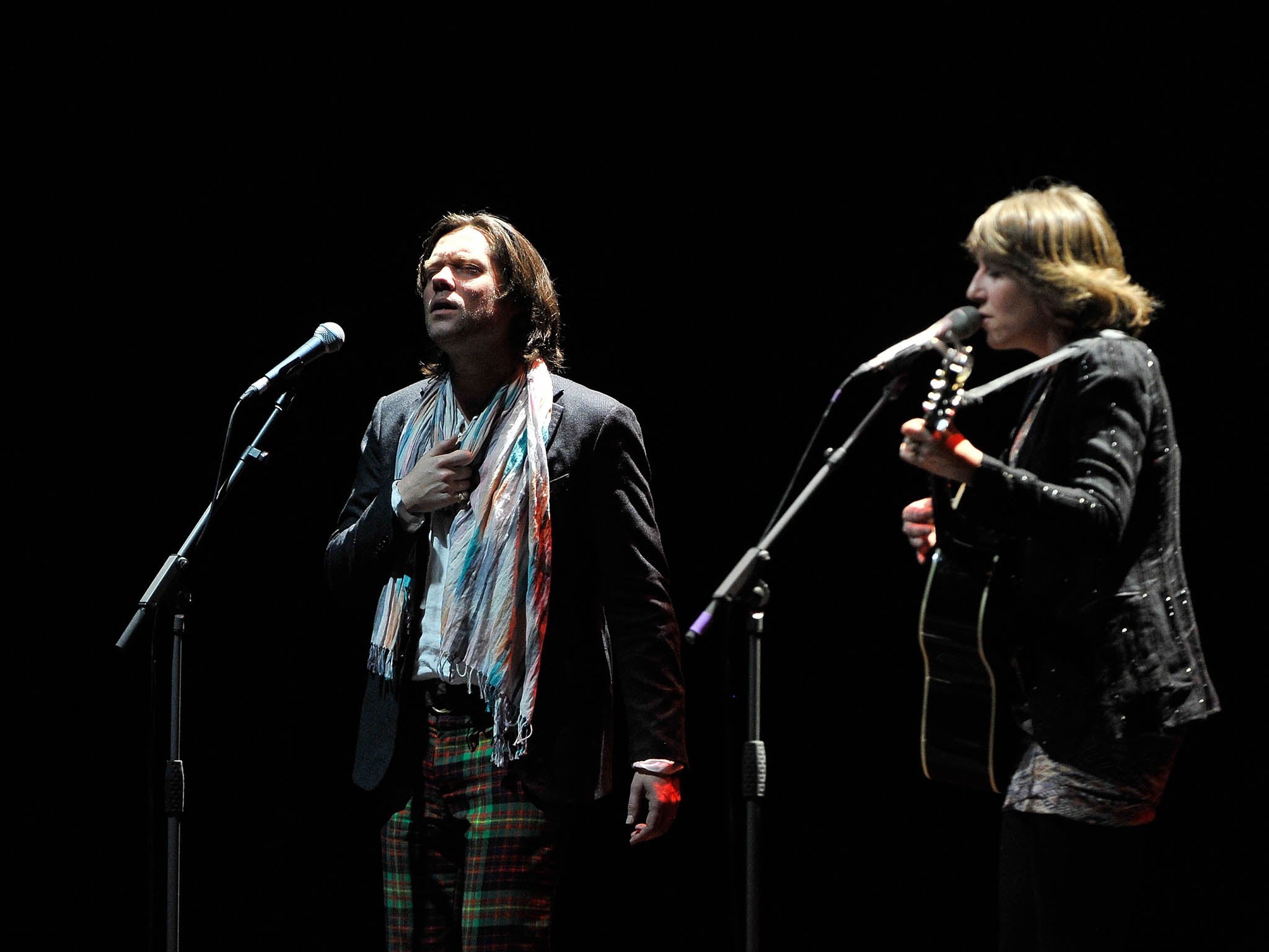 
Rufus Wainwright and Martha Wainwright perform during Sundance London at Indigo at O2 Arena in 2012 in London 